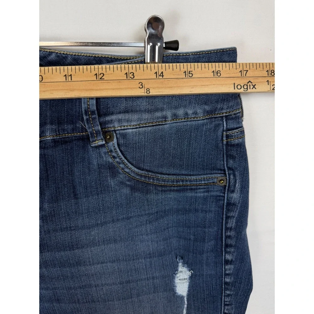 Torrid Premium Jeggings‎ Jeans Women's 16R Blue Distressed High Rise Denim